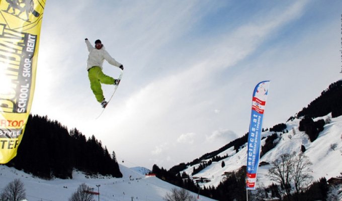 saalbach hinterglemm winter snowboarden 3