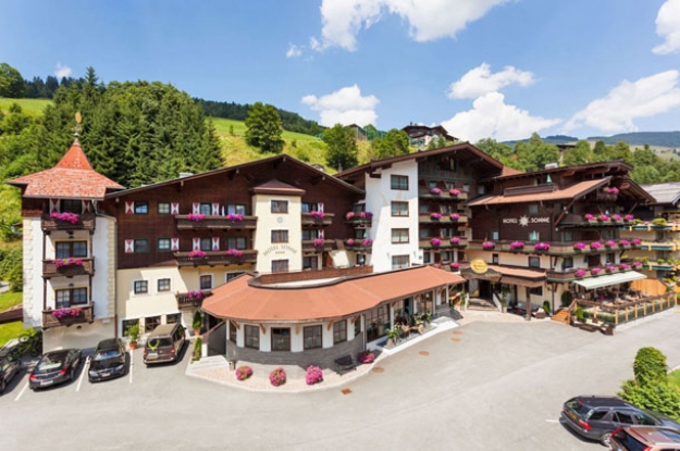 saalbach hinterglemm hotel sonne aussen sommer vorschau