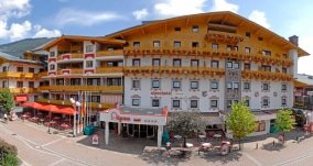 saalbach hinterglemm hotel alpenhotel aussen sommer