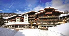 saalbach hinterglemm hotel sonne aussen winter